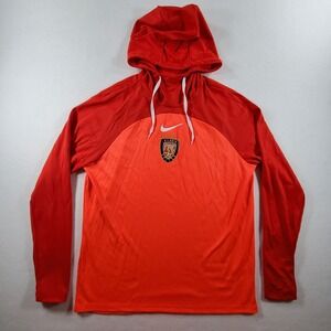 Nike Dri-FIT Atlanta Fire Lightweight Hoodie Large Red Soccer Training Top
